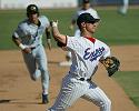 Maryvale 3B Scott Hodges starts a 5-2-3 double play to help the Saguaros out of a jam.