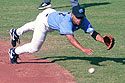 Grand Canyons Jerry Hairston, Jr. (Orioles) dives, 1998 Arizona Fall League.