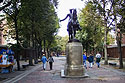 Paul Revere statue near Old North Church, Boston, MA.