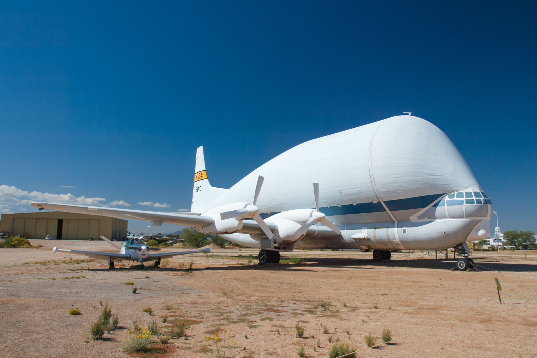 Aero Spacelines 377-SG Super Guppy, Pima Air and Space Museum, Tucson.  Click for next photo.