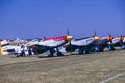 P-51 lineup at Duxford