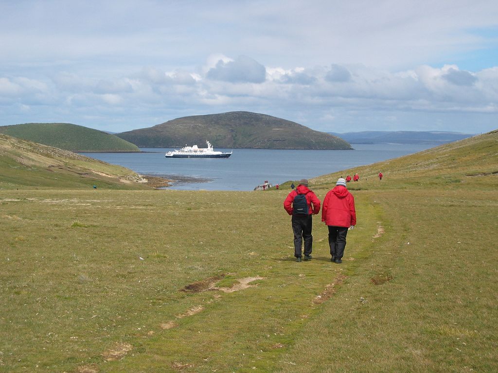 We head back to the ship anchored off West Point Island in the Falklands.  Click for next photo.
