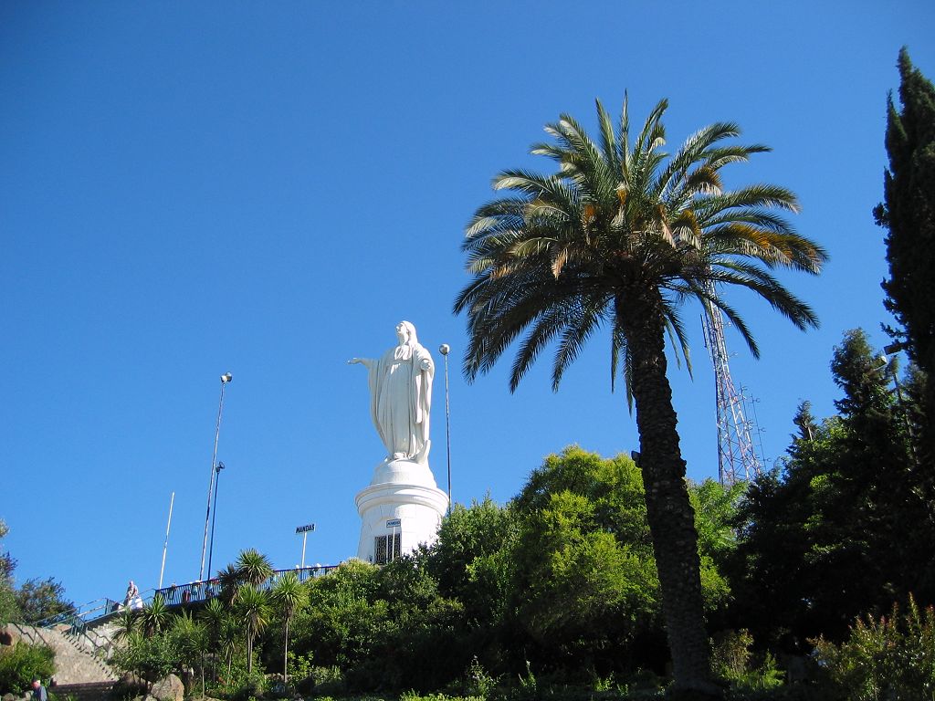 Statue of the Virgin in Santiago, Chile.  Click for next photo.