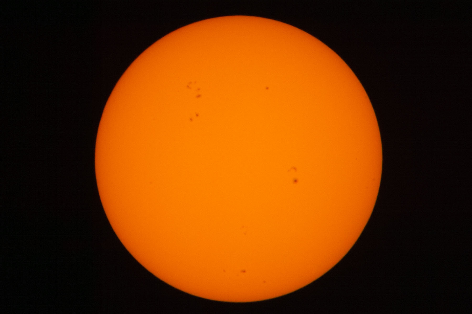 Sunspots.  Click for next photo.