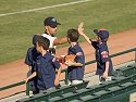 Grand Canyon�s David Aardsma high-fives some Cub Scouts, Arizona Fall League, 2004.