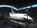 At the new Air and Space museum, the Space Shuttle Enterprise, which was used for approach and landing tests during development of the shuttle program.