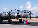 Commemorative Air Force B-17 Sentimental Journey, about to take off from the Arizona Wing facility in Mesa, Arizona, October 2004.