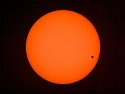 No mistaking where to look.  Venus Transit.