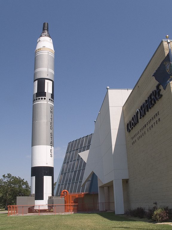 Redstone rocket, Kansas Cosmosphere, Hutchinson.  Click for next photo.