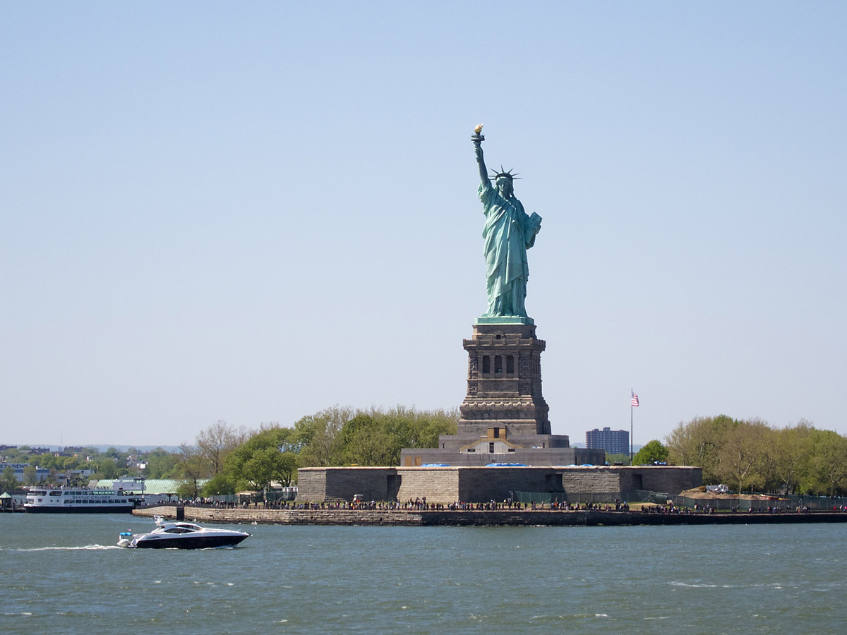 Statue of Liberty, New York City.  I got a better shot back in 2010.  Click for next photo.