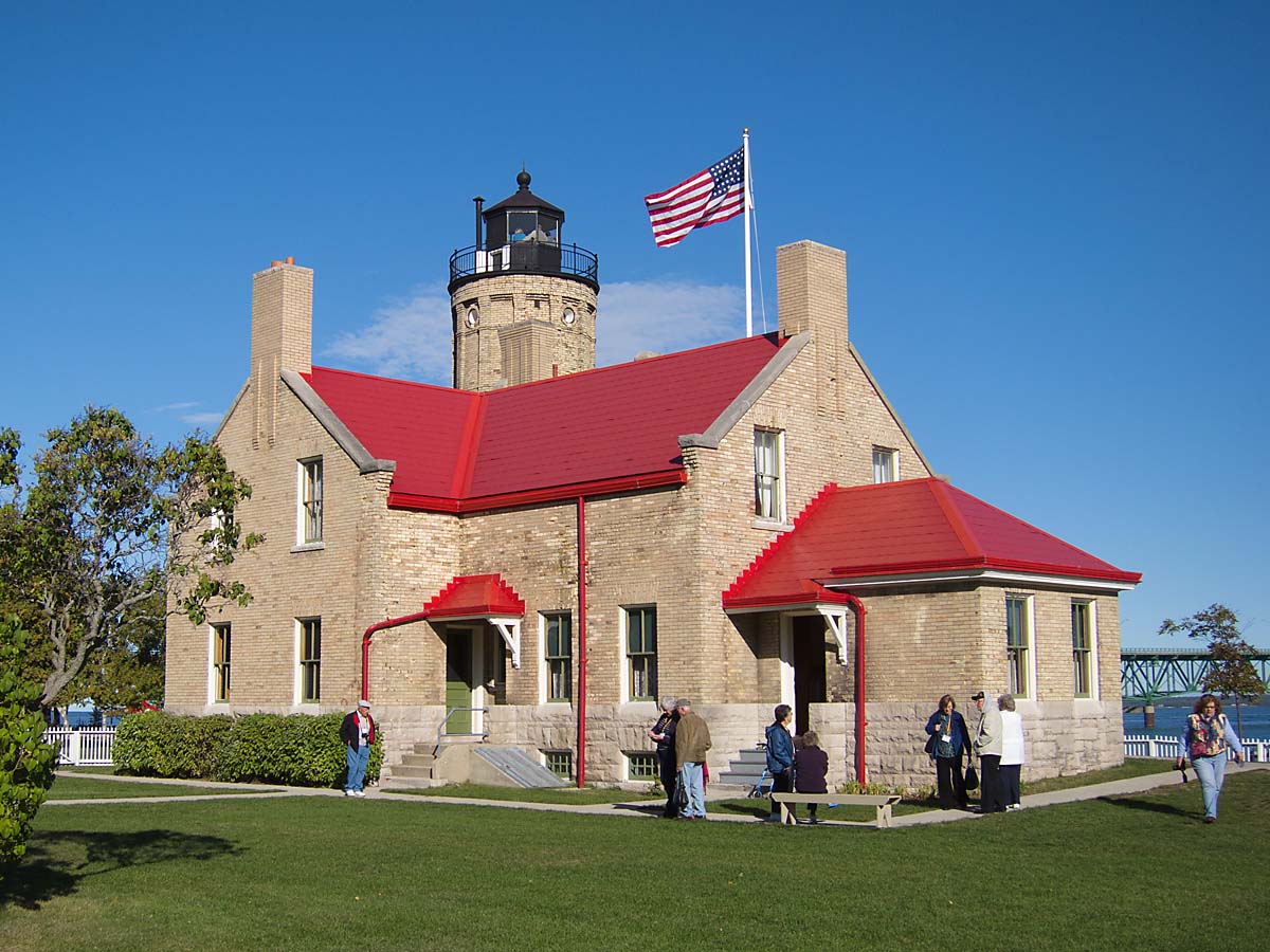 Old Mackinac Point Lighthouse, Mackinaw City, Michigan.  Click for next photo.