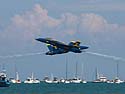 Blue Angels over Lake Michigan, Chicago Air and Water Show.