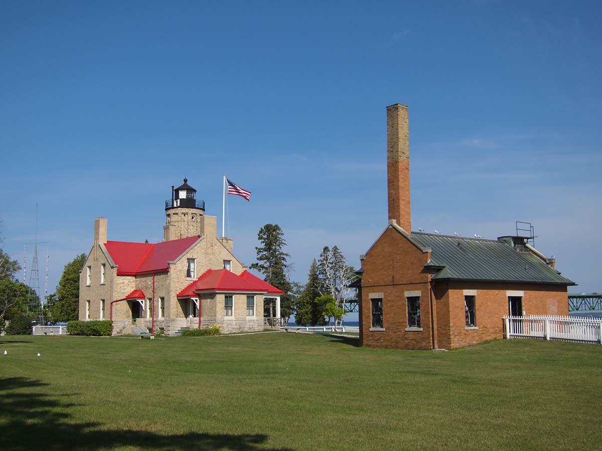 Old Mackinac Point Light, Mackinaw City, Michigan, August 2013.  Click for next photo.