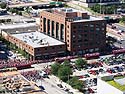 From the top of my apartment building, I took this snapshot as the Chicago Black Hawks Stanley Cup parade passed within a couple of blocks.
