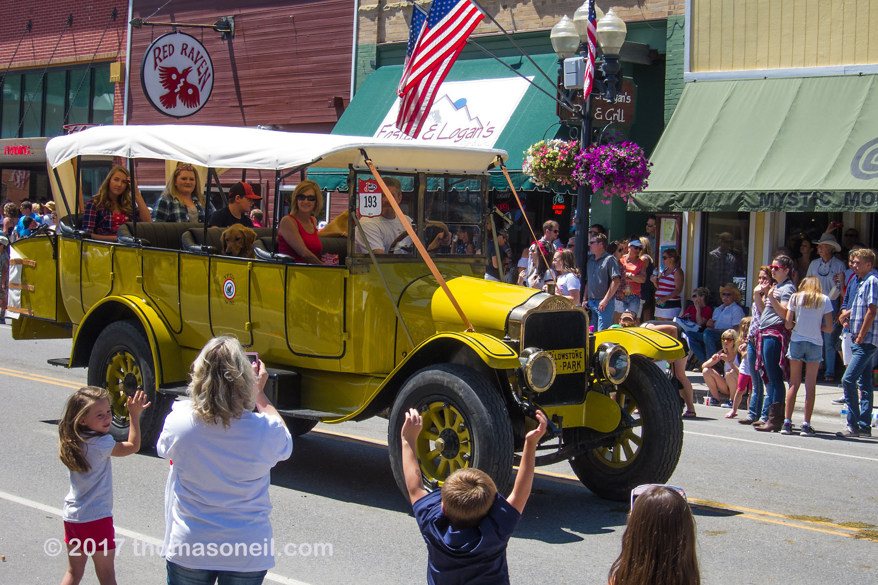 4th of July parade, Red Lodge, MT, 2017.  Click for next photo.