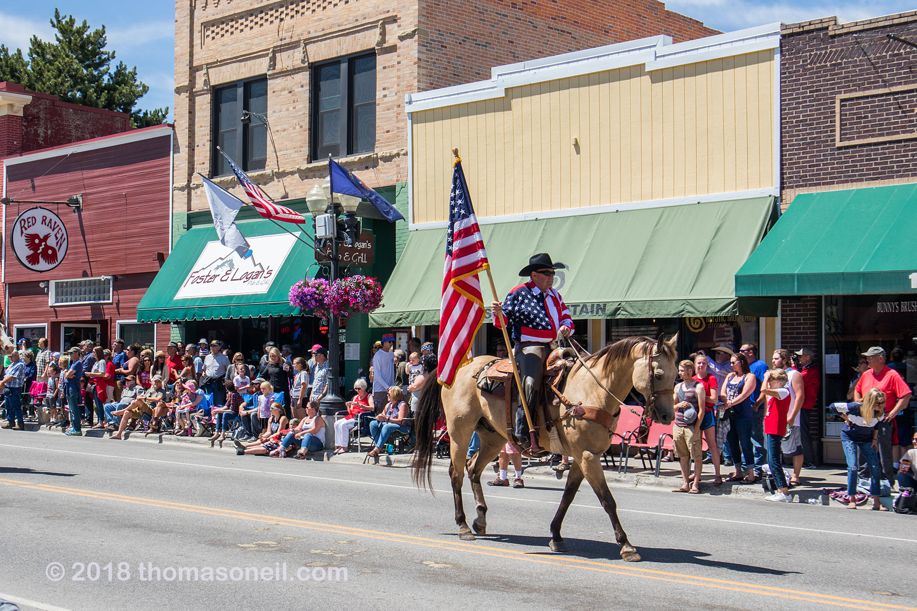 4th of July parade, Red Lodge, MT, 2018.  Click for next photo.