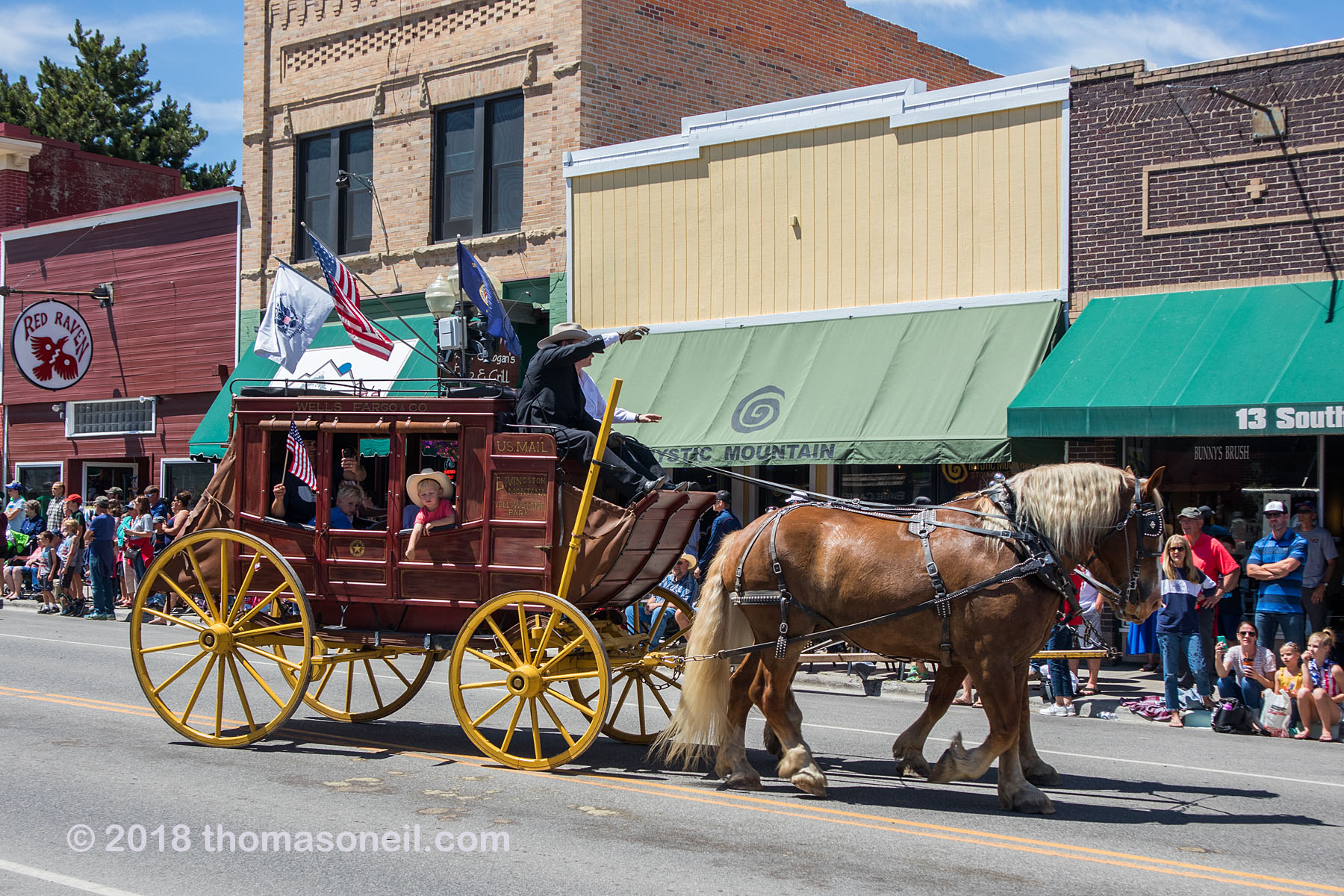 4th of July parade, Red Lodge, MT, 2018.  Click for next photo.