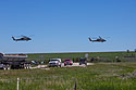 National Guard helicopter operations after the flood that hit Red Lodge and Yellowstone, June 2022.