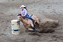 Barrel racing, Red Lodge 4th of July rodeo, 2022.