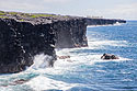 Lava cliffs, Hawaii Volcanoes National Park, the Big Island, April 2023.