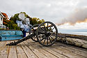Cannon salute, Fort Mackinac, Michigan.