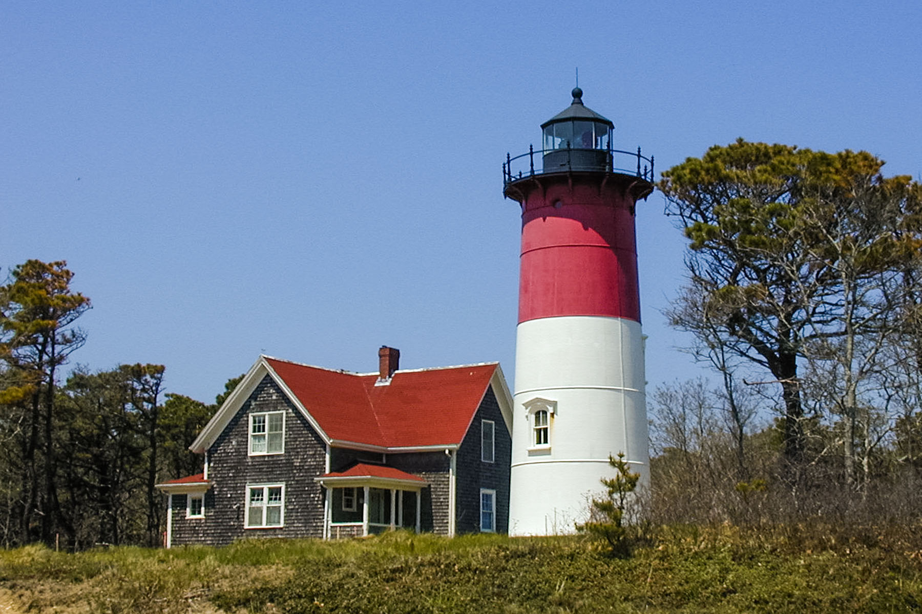 Nauset Light, Eastham, Mass.  Click for next photo.