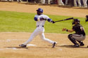 Sammy Sosa hammers a spring training home run, 2000.