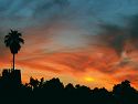 I was walking to Scottsdale Stadium one evening in 2001 when I saw this sunset.  There were some street lights that I edited out.  Not bad for a grab shot.