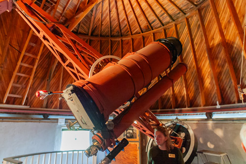 The Pluto Discovery Telescope, Lowell Observatory, Flagstaff, Arizona.  Clyde Tombaugh discovered Pluto by analyzing photos from this telescope in 1930.