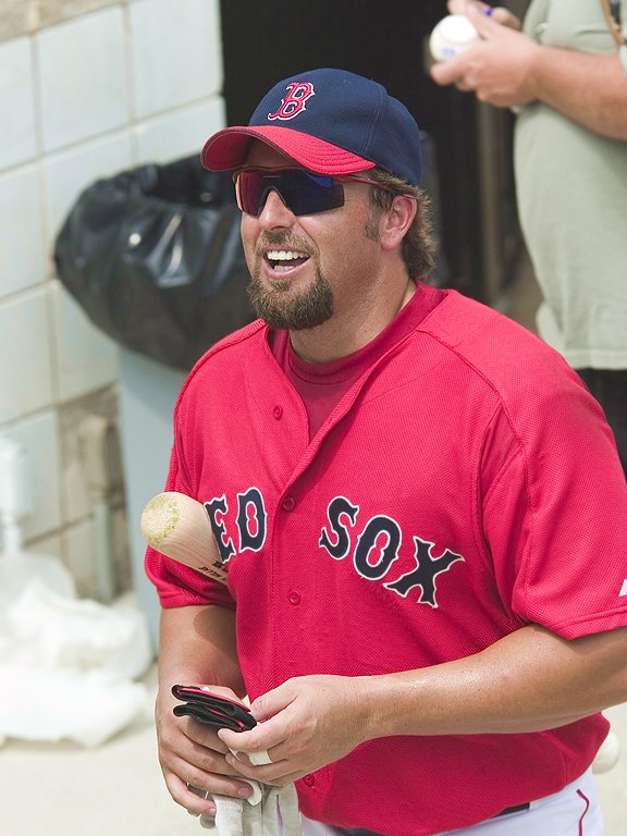 Kevin Millar, Red Sox spring training, Fort Myers, Florida, 2003.  Click for next photo.