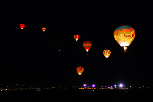 Before dawn, Albuquerque Balloon Fiesta.