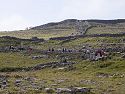 Heading up to the 4,000-year-old fort at Dun Aonghasa, Inis Mór, Ireland.  This is the most famous site in the Aran Islands.