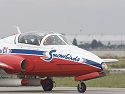 Canadian Snowbirds get ready to take off.