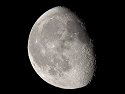Digiscoping the waning Moon, Canon G6 and Televue 85.