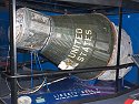 The Liberty Bell 7 Mercury capsule was on a national tour when I visited the Kansas Cosmosphere in 2005, bit it was there when I stopped again in 2007 and got this image.  I was back at the Cosmosphere in 2018, but once again the capsule was touring.  As of 2020, Liberty Bell 7 is again on display at the Cosmosphere, which owns it.