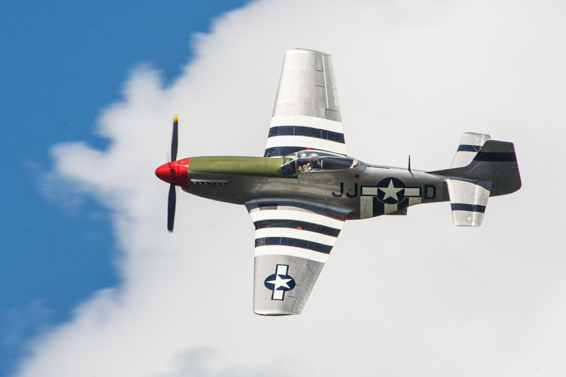 P-51 Mustang, TICO Warbirds Air Show, Titusville, Florida.  Click for next photo.