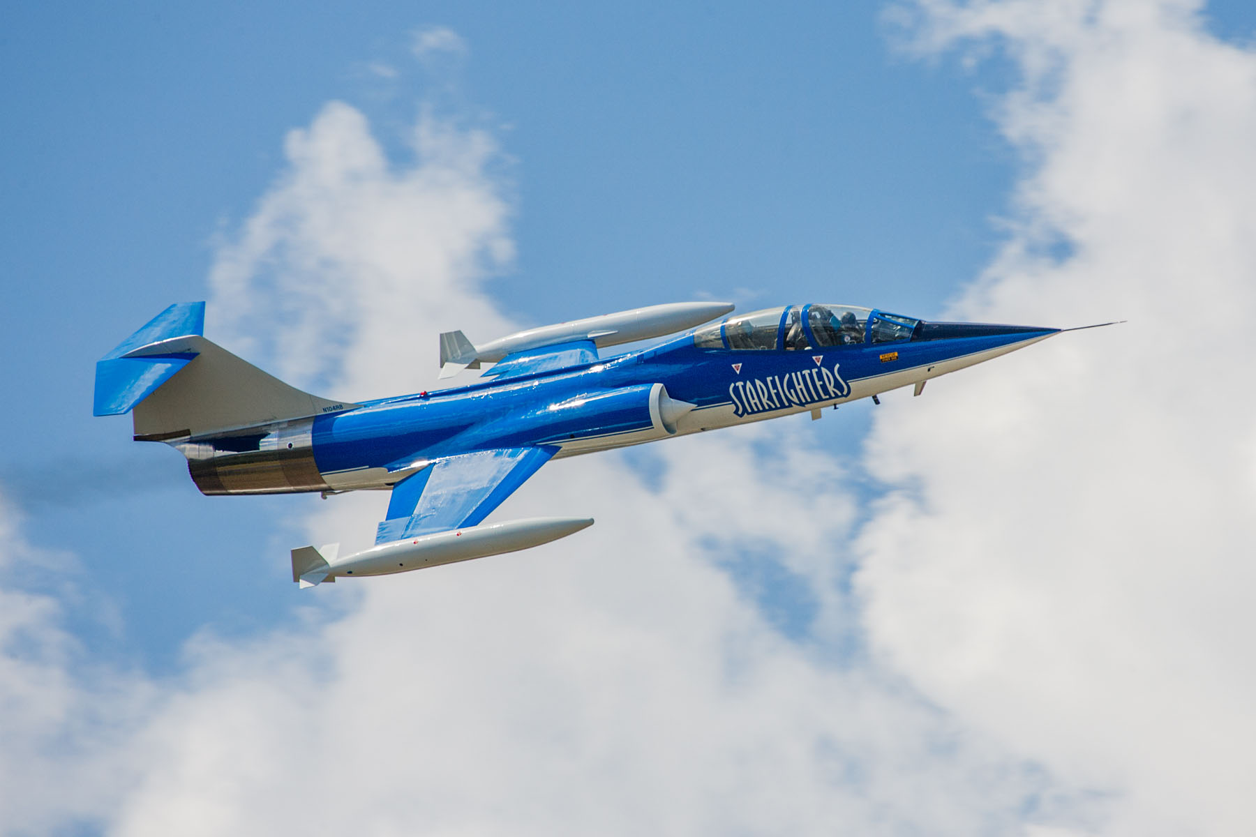 F-104 Starfighter, TICO Warbirds Air Show, Titusville, Florida.  Click for next photo.