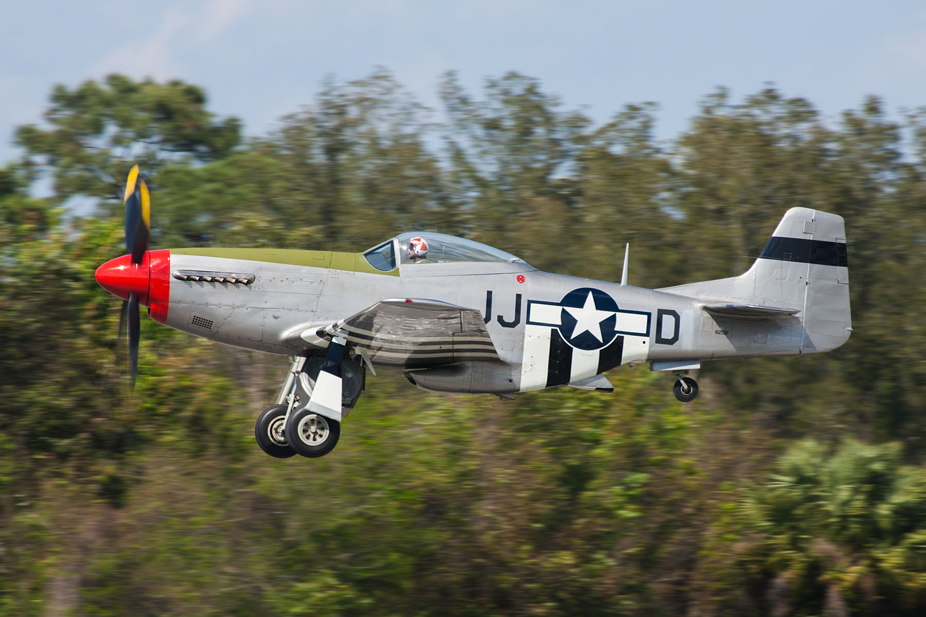 P-51 Mustang, TICO Warbirds Air Show, Titusville, Florida.  Click for next photo.