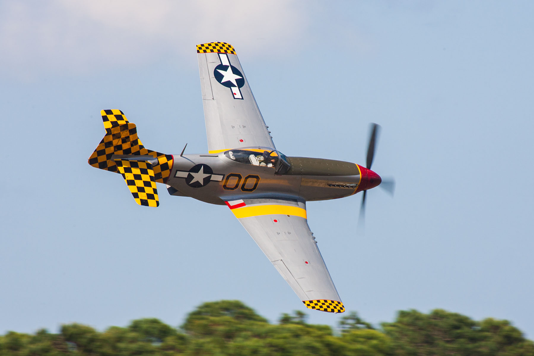 P-51 Mustang, TICO Warbirds Air Show, Titusville, Florida.  Click for next photo.
