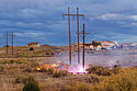 Electrical fire near Florence, Colorado.