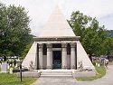 This pyramid mausoleum at West Point is for Egbert Ludovicus Viele (a civil engineer of note) and his wife.  West Point.