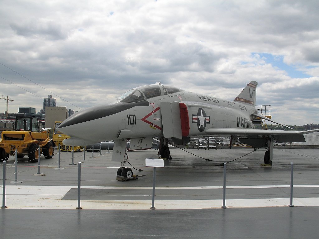 F-4 Phantom, USS Intrepid, New York City.  Click for next photo.