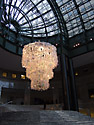 Big chandelier at the World Financial Center, New York.
