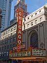 Iconic Chicago Theater sign.