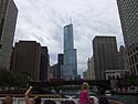 Trump Tower, Chicago River boat tour.