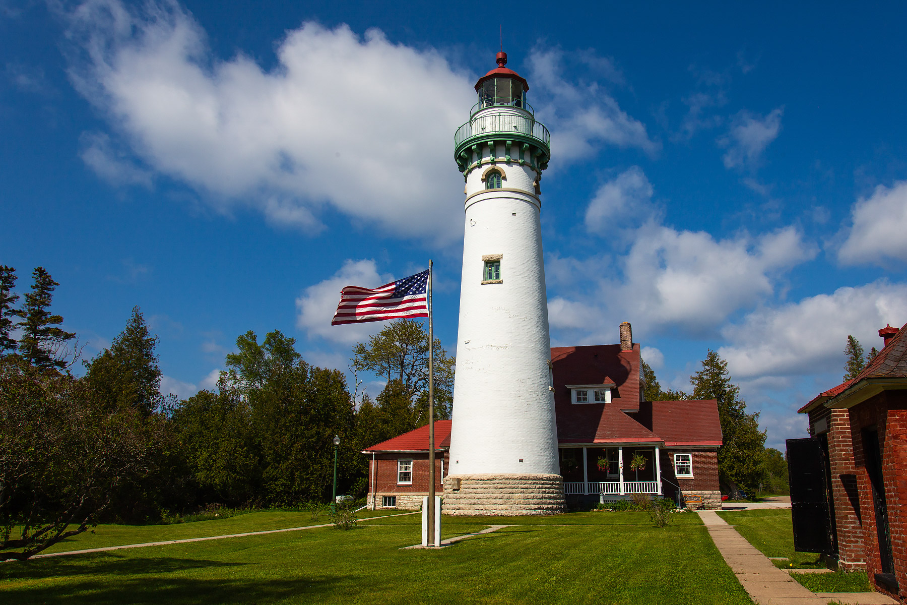 Seul Choix Pointe Lighthouse, UP Michigan.  Click for next photo.