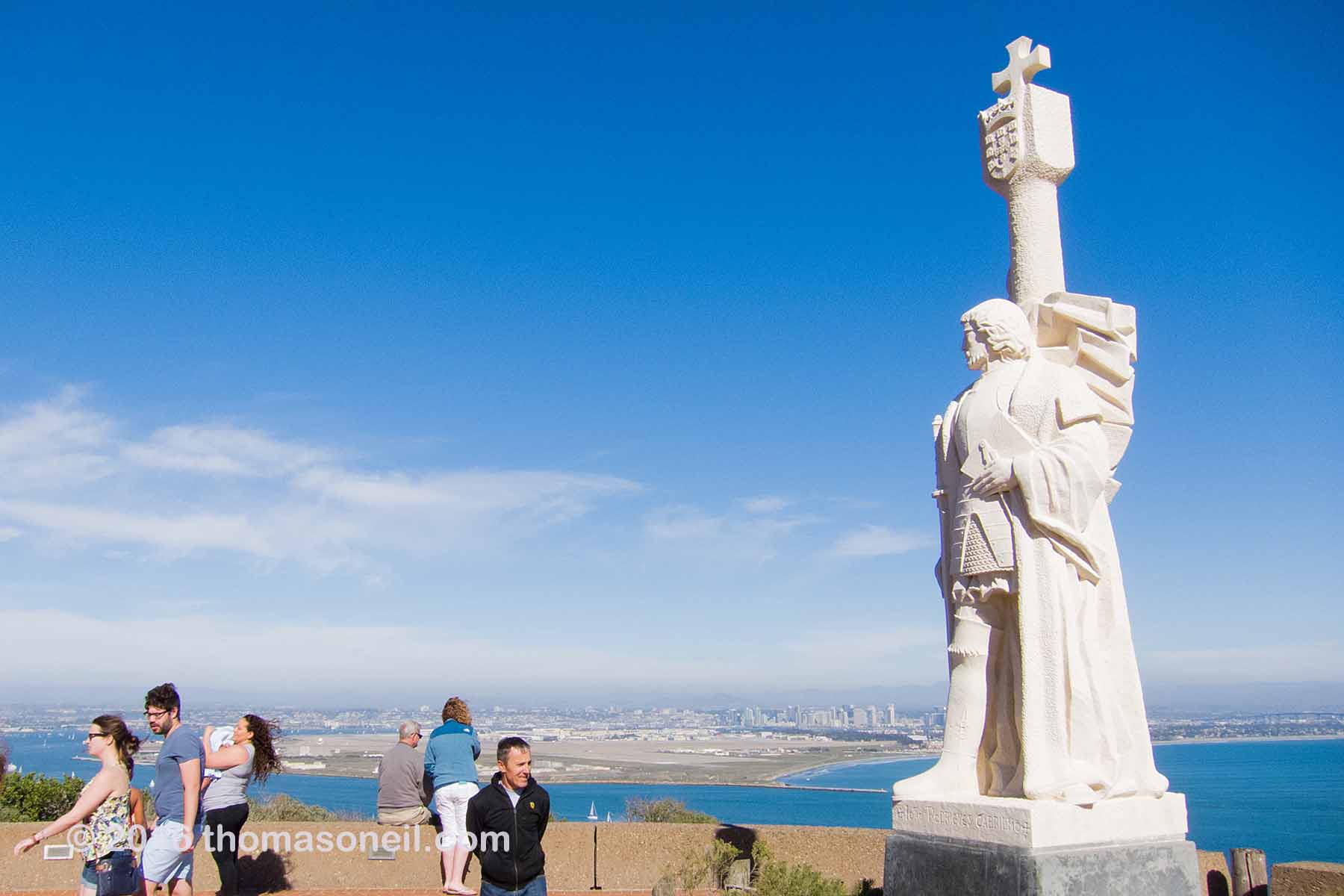 Cabrillo National Monument overlooking San Diego Bay.  Click for next photo.