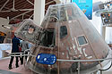 This was supposed to be Apollo 18, but after the program was cancelled it was used for the Apollo-Soyuz flight in 1975.  California Science Center, Los Angeles.