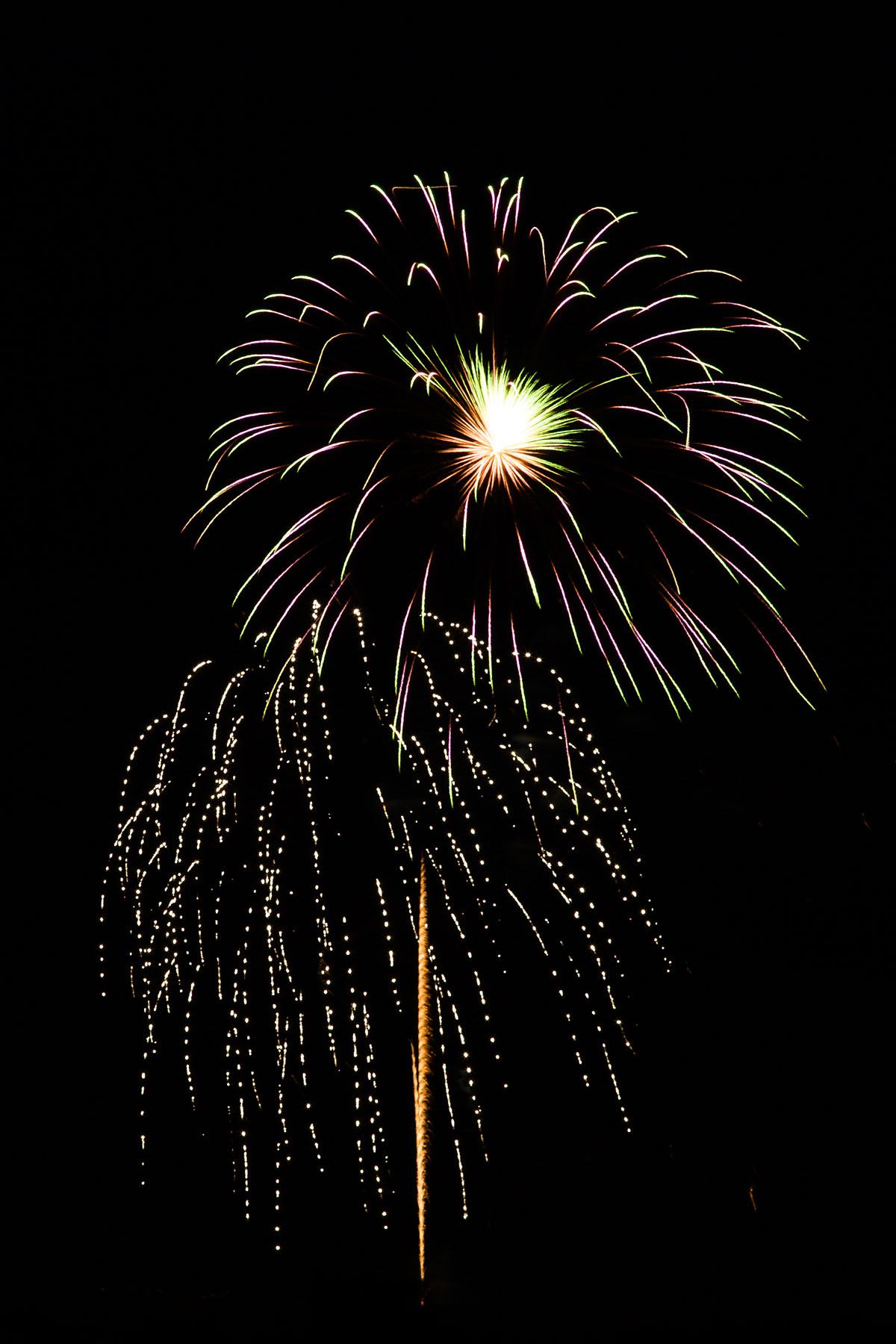 Fireworks, Red Lodge, MT.  Click for next photo.