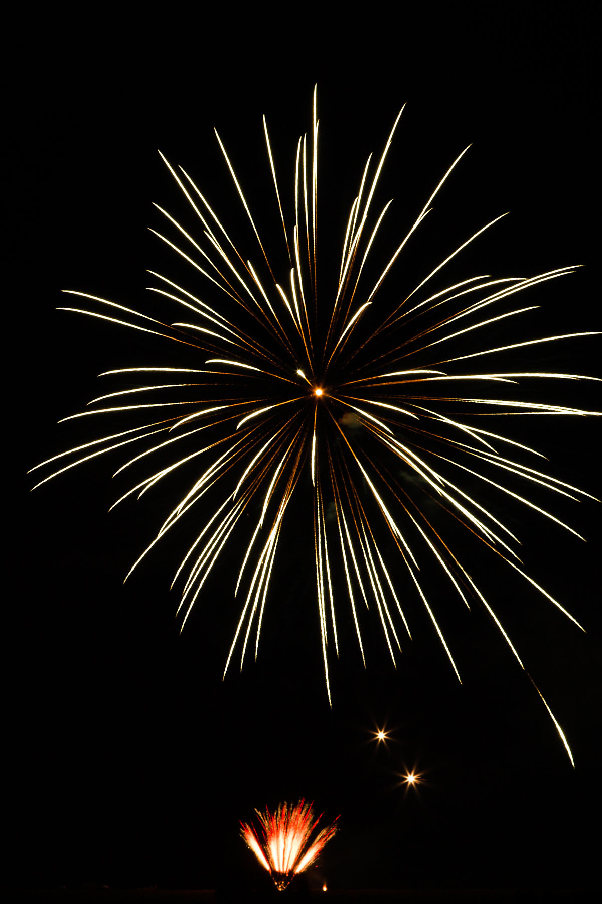 Fireworks, Red Lodge, MT.  Click for next photo.